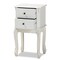 Baxton Studio Sophia French White Finished Wood 2-Drawer Nightstand 165-10693 - alternate 4